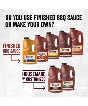 Cattlemen's Original Base BBQ Sauce 1 Gal - Customizable Barbecue Sauce for Chefs | Ideal for Ribs, Briskets, Seafood & More - 128 Fl Oz - Buy Online on SooperMarket.com