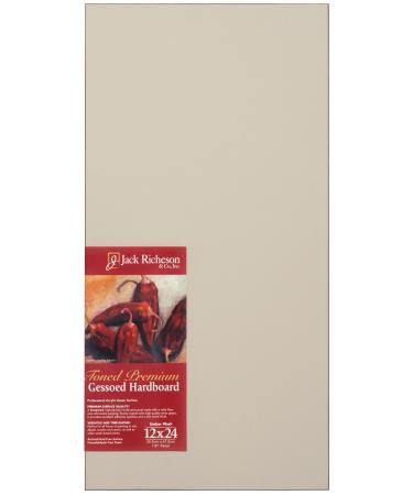 Jack Richeson Richeson Umber Wash Toned Gessoed 1/8 Hardboard 12x24