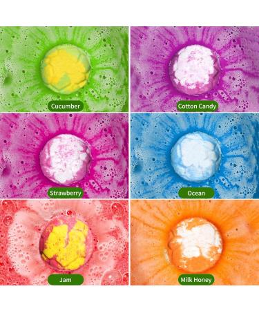 Dinosaur Egg Bath Bombs Set for Kids - 6 Large 100g Fizzies with Mini Toys - Perfect Easter, Christmas, Birthday Gift - Buy Online on SooperMarket.com
