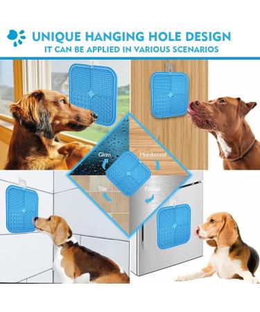 Lick Mat for Dogs - BPA-Free 2 Pack Leak Proof Mats with Strong Suction | Ideal for Bathing Training Fur & Claw Care - Includes Silicone Spatula - Buy Online on SooperMarket.com