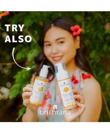 Orientana Golden Orange Cleansing Oil - 99.5% Natural Vegan Makeup Removal - 150 ml - Buy Online on SooperMarket.com