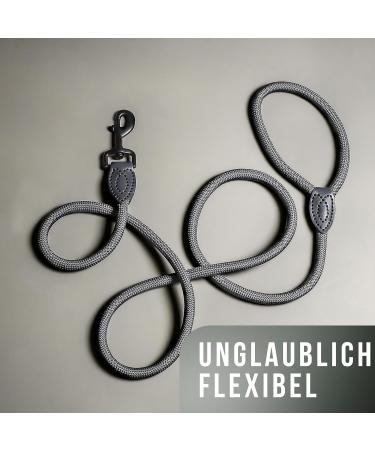Premium 1.7m Training Leash for Medium to Large Dogs | Durable Braided Rope Leash in Anthracite - Ideal for Online Orders - Buy Online on SooperMarket.com