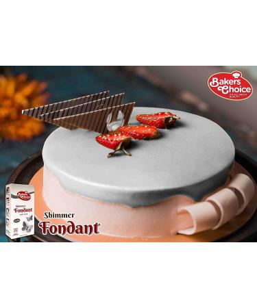 Silver Fondant Icing - 4.4 oz. | Ready-to-Use Cake Frosting | Kosher, Dairy-Free, Nut-Free | Ideal for Cake Decorating | By Baker's Choice - Buy Online on SooperMarket.com