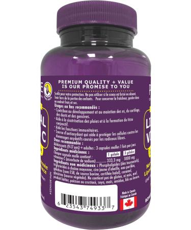 Promise Liposomal Vitamin C 1000 mg - 90 Soft Gels - Superior Immunity Support & Collagen Production - Enhances Skin Muscle & Joint Health - Canadian-Made for Antioxidant Protection & Radicals Defense - Buy Online on SooperMarket.com