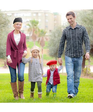 4 Pieces Toddler Wool Beret Set - Classic French Beret Hat for Girls - Buy Online on SooperMarket.com