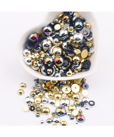 Belicey 24000pcs Flatback Rhinestones Jelly Crystal Round Beads Gems - 6 Colors Nail & Craft Supplies for Makeup, Face, Tumblers - DIY Decoration (Pearl3) - Buy Online on SooperMarket.com