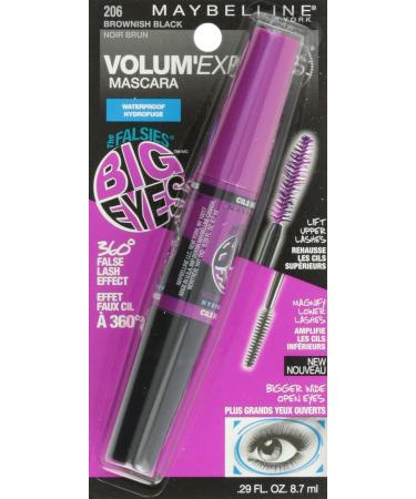 Maybelline Volum Express Falsies Big Eyes Waterproof Mascara Brownish Black - 0.29 oz - Buy Online on SooperMarket.com