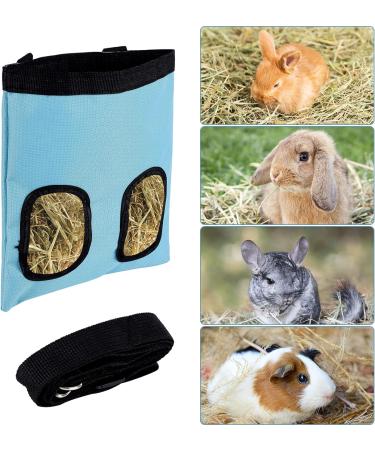 Rabbit Hay Feeder Bag Guinea Pig Hay Feeder Storage Racks 600d Oxford Cloth Fabric Hanging Feeding Hay for Hamsters Bunny Small Animals (Blue) - Buy Online on SooperMarket.com
