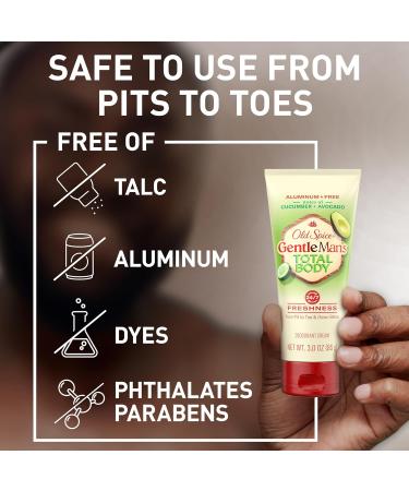 Old Spice Whole Body Deodorant for Men Total Body Deodorant Cucumber + Avocado Aluminum Free Deodorant Cream for 24/7 Freshness // Dermatologist Tested Whole Body Deodorant 3.0 oz - Buy Online on SooperMarket.com