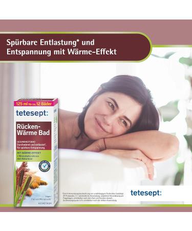 Tetesept Back Heat Bath - Relaxing Bath Additive with Mineral Salts for Warm Relief | 2 Pack (125 ml each) - International Shipping Available - Buy Online on SooperMarket.com