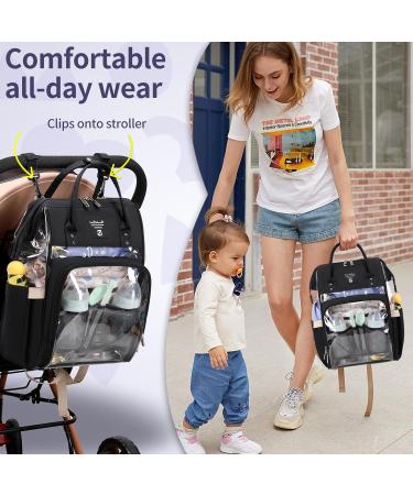 Shop Stylish Pomelo Baby Diaper Backpack - Waterproof Large Capacity & Multifunctional | Perfect for On-the-Go! - Buy Online on SooperMarket.com