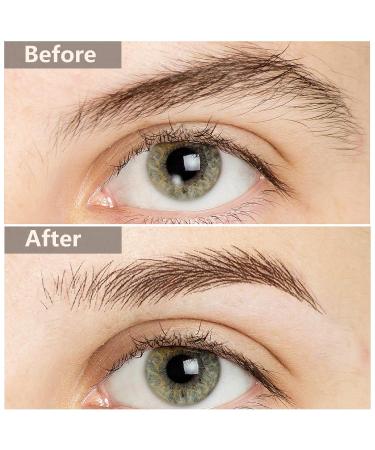 18 Sheets 180 Pairs 4D Hair-Like Eyebrow Tattoo Stickers - Waterproof Peel-Off Brow Transfers for Women - Brown - Buy Online on SooperMarket.com