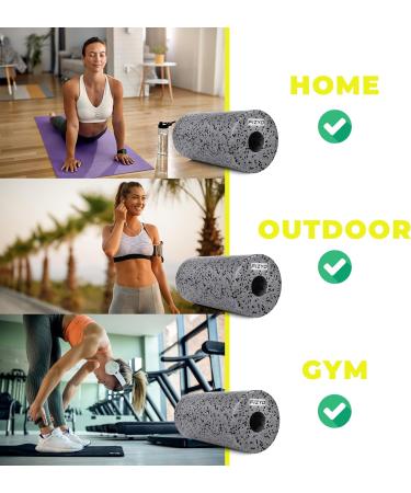 Fizyo Fascia Roller - Fitness Yoga & Rehabilitation Self-Massage Foam Roller (29x15 cm) with Transport Bag - Medium-Hard EPP Foam for Back & Spine Relief - Buy Online on SooperMarket.com