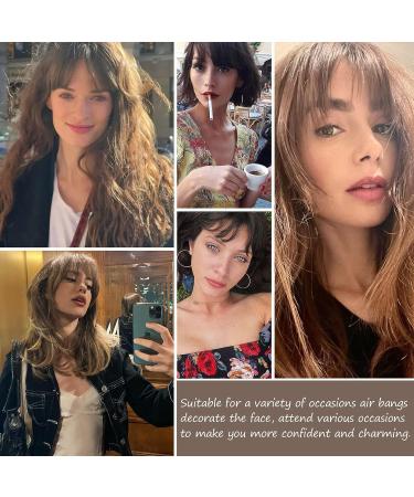 2PCS Curved Wispy Bangs Hair Clip Extensions - Natural Black - Buy Online on SooperMarket.com
