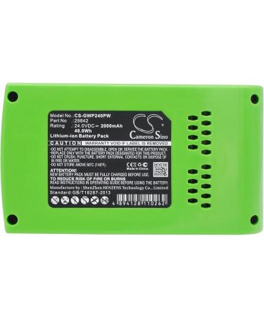 Replacement Battery for Alpina BLA 24 Li C 24 Li H 24 Li MT 24 Li - 2000mAh 24.0V Part No: 270401020 - International Shipping Available - Buy Online on SooperMarket.com