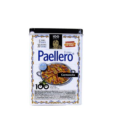 Carmencita Paellero Paella Seasoning with Saffron (5 sachets) in Tin - 20g (0.71oz) - Buy Online on SooperMarket.com