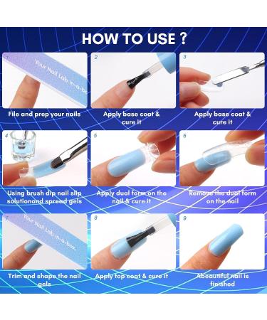 Makartt Galaxy Poly Nail Gel Kit - 15ML Builder Gel Set for Nail Extension, 6 Shimmer Night Sky Colors - UV/ Acrylic Gel All-in-One Starter Kit - Buy Online on SooperMarket.com