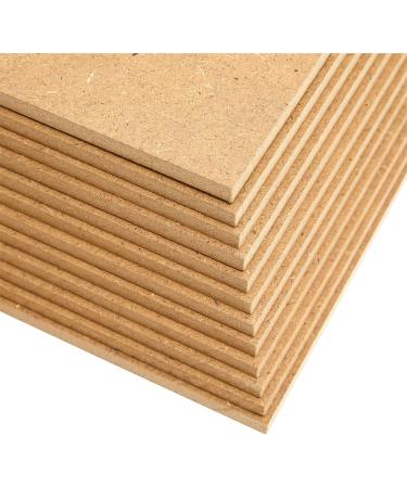 0.25 Thick MDF Chipboard Sheets for Painting, Arts and Crafts - 9x12 inches, 12 Pack - Buy Online on SooperMarket.com