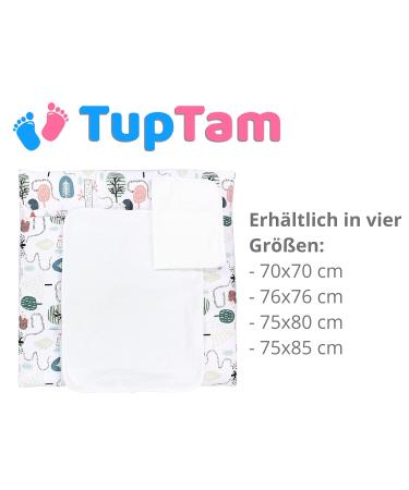 Tuptam Wrap Edition - 2 Terry Trains MAR02579 Hedgehog in the Forest/Mint 70x70 cm - International Shipping Available - Buy Online on SooperMarket.com