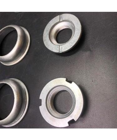 2 Cup Bottom Bracket Set - One-Piece Design with Bearings - Silver Finish - Buy Online on SooperMarket.com
