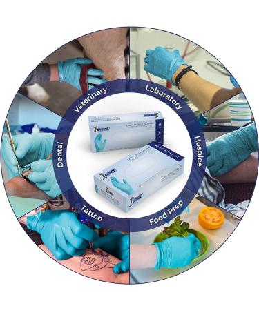 3 mil Blue Nitrile Gloves - Small (Pack of 100) | Latex-Free, Chemo-Rated Disposable Gloves - Buy Online on SooperMarket.com