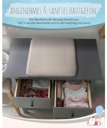 Buy Bear Changing Mat Cover 75x85cm | 100% Muslin Cotton Soft & Protective for Babies - Granite Color - Buy Online on SooperMarket.com