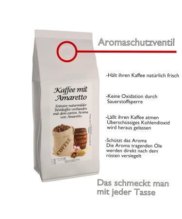 C&T Aroma Coffee - Amaretto Flavored Ground Coffee 1000g - Premium Private Roasting for International Shipping - Buy Online on SooperMarket.com