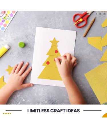 Gildecks Gold Cardstock Paper 20 Pcs - Double Sided Glitter Paper for DIY Projects - 250 GSM - 11.7x8.3in - Buy Online on SooperMarket.com