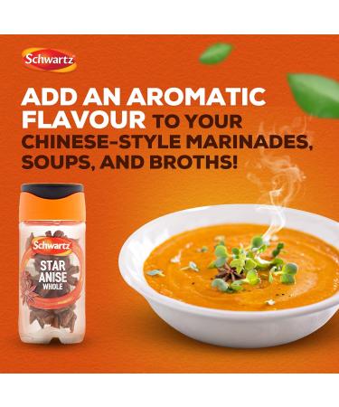 Schwartz Star Anise Whole 10g - Premium Quality Spice for Culinary Delights - Buy Online on SooperMarket.com