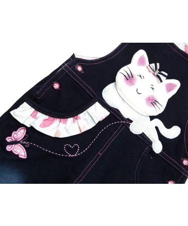 KIDSCOOL SPACE Baby Denim Overalls | 3D Cartoon Knitted Jean Dungarees (Blue) - 3-6 Months - Buy Online on SooperMarket.com
