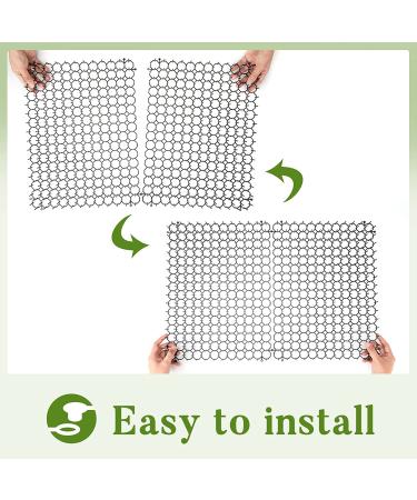 Cat Scat Mat 12 Pcs 16x12.5 Inch with 0.5 inch Spikes for Indoor/Outdoor Use - Durable Cat Deterrent and Dog Anti-Digging Solution - 16ft Coverage - Buy Online on SooperMarket.com