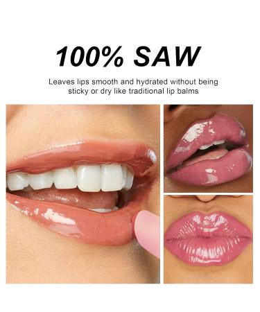 Glow Lip Balm | Vegan Moisturizing & Plumping Lip Gloss | Hydrating Lip Treatment for Dry Cracked Lips - Buy Online on SooperMarket.com