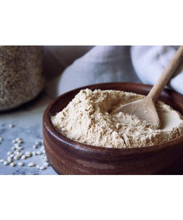 Barley Flour 2 Pounds Non-GMO Stone Ground from Whole Hulled Barley - Fine Powder, Kosher & Vegan - Rich in Fiber - Wheat Flour Alternative - Ideal for Baking - Product of USA (2 lb) - Buy Online on SooperMarket.com