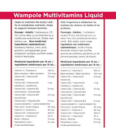 Wampole Duo Adult Multivitamins Liquid and Adorable Kids Multivitamins Liquid 2 x 350 ml - Buy Online on SooperMarket.com