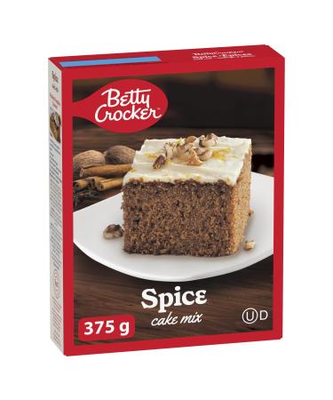BETTY CROCKER - CAKE MIX - Spice Flavor 375 Grams Package of Cake Mix Baking Mix Tastes Like Homemade Easy To Bake Spice 375 g (Pack of 1)