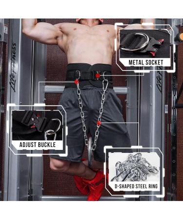 Buy Manueklear DIP Belt | Durable Weight Belt for Men & Women | Power Lifting Fitness Belt for Squats & Pull-Ups - 101.6 cm - Buy Online on SooperMarket.com