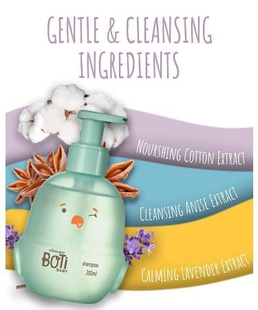 Boti Baby Shampoo: Hypoallergenic & Tear-Free Wash for Kids | Vegan, Alcohol-Free, Paraben-Free & Dye-Free by O Boticario - Buy Online on SooperMarket.com