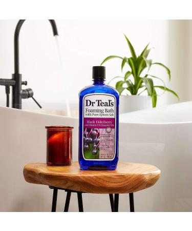 Dr Teal's Foaming Bath with Black Elderberry, Vitamin D & Essential Oils - 34 fl oz - Buy Online on SooperMarket.com