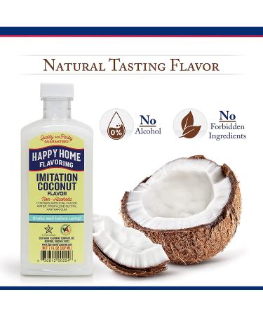 Happy Home Imitation Coconut Flavoring 7 oz - Non-Alcoholic & Certified Kosher - Buy Online on SooperMarket.com
