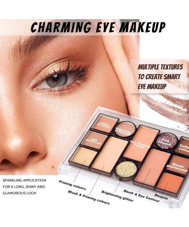 All in one Makeup Set Full Makeup Kit with Makeup Bag Portable 40Color Eyeshadow Palette Face Primer Foundation Make up Concealer Eyeliner Stamp Mascara Lip Gloss Make-up Set Travel - Buy Online on SooperMarket.com