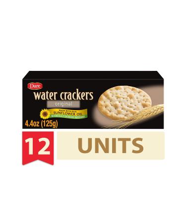 Dare Original Water Crackers Healthy Entertaining Snacks with 0 grams of Trans Fat and Saturated Fat 4.4 Ounces (Pack of 12)