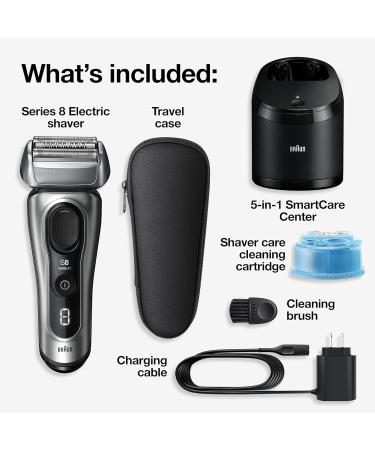 Buy Braun Series 8 8567cc Electric Razor for Men | 4+1 Shaving Elements Long Hair Trimmer SmartCare Center - Wet & Dry - 60min Runtime - International Shipping Available - Buy Online on SooperMarket.com