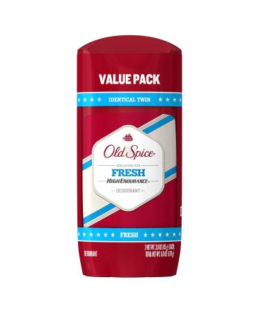 Old Spice High Endurance Long Lasting Stick Men's Deodorant Fresh Scent - 3.0 Oz Ea 2 Count