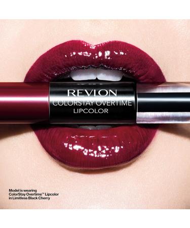 REVLON ColorStay Overtime Lipcolor in Pink 080 Keep Blushing - Pack of 2 with Vitamin E and Clear Lip Gloss - 0.07 Fl Oz - Buy Online on SooperMarket.com