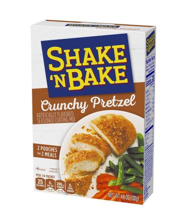 Shake 'N Bake Crunchy Pretzel Seasoned Coating Mix 4.6oz Box (Pack of 8) - Buy Online on SooperMarket.com
