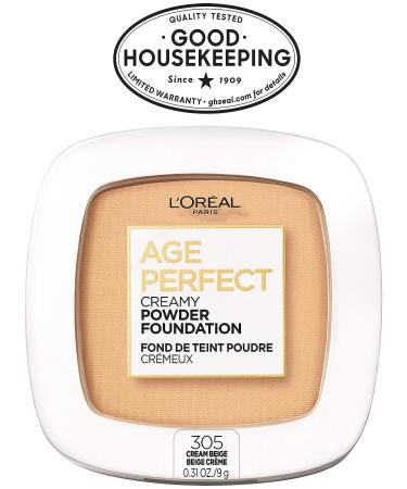 L'Or al Age Perfect Creamy Powder Foundation Compact 305 Cream Beige 0.31 oz - Pack of 1 - Buy Online on SooperMarket.com
