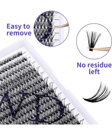 300PCS CC Curl 40D 0.07mm 8-16mm Cluster Lashes Extension - DIY Eyelashes at Home - Buy Online on SooperMarket.com