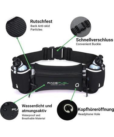 Racepace Racefuel Drinking Belt with Waterproof Bottle - Ideal for Triathlon Running & Cycling | Adjustable Girdle with Phone Compartment - Buy Online on SooperMarket.com