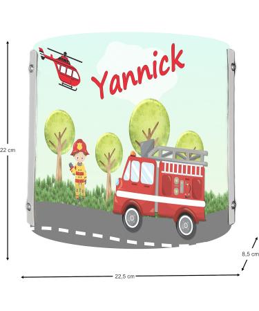 Creadesign WA-1009 Fire Brigade Children's Wall Lamp - Personalized Night Light E14 (22 x 22.5 x 8.5 cm) - Perfect for Kids' Room decor - Buy Online on SooperMarket.com