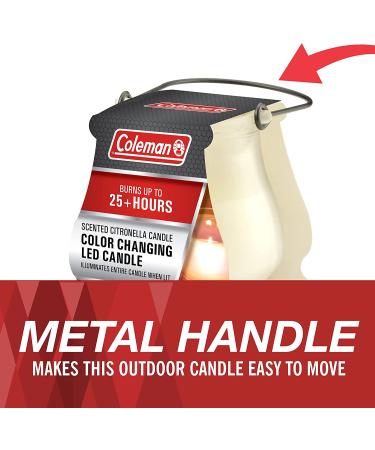 Coleman Color Changing LED Citronella Outdoor Candle - 8 oz (Boxed) - Buy Online on SooperMarket.com